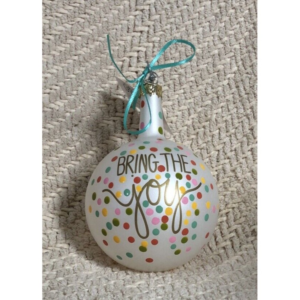 New Nothing Bundt‎ Cakes Coton Colors Bring the Joy Confetti 5" Hanging Ornament